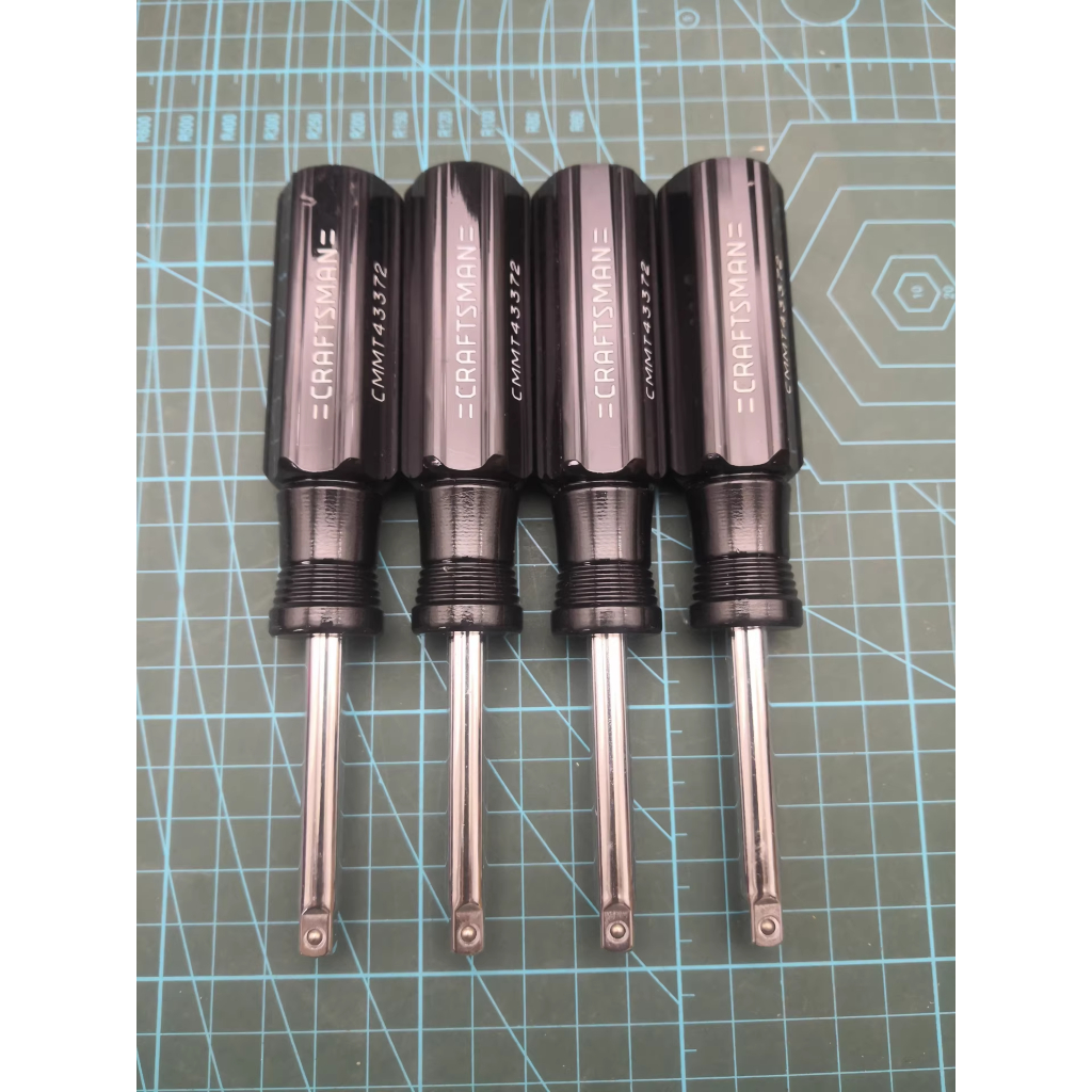 🔥[ของแท้/USA] ด้ามไขควงสวมเร็ว CRAFTSMAN (CMMT43372) หัว 1/4" แกน CR-V แม่เหล็กดูดแรง ด้ามดำทนน้ำมัน (Spinner Handle)
