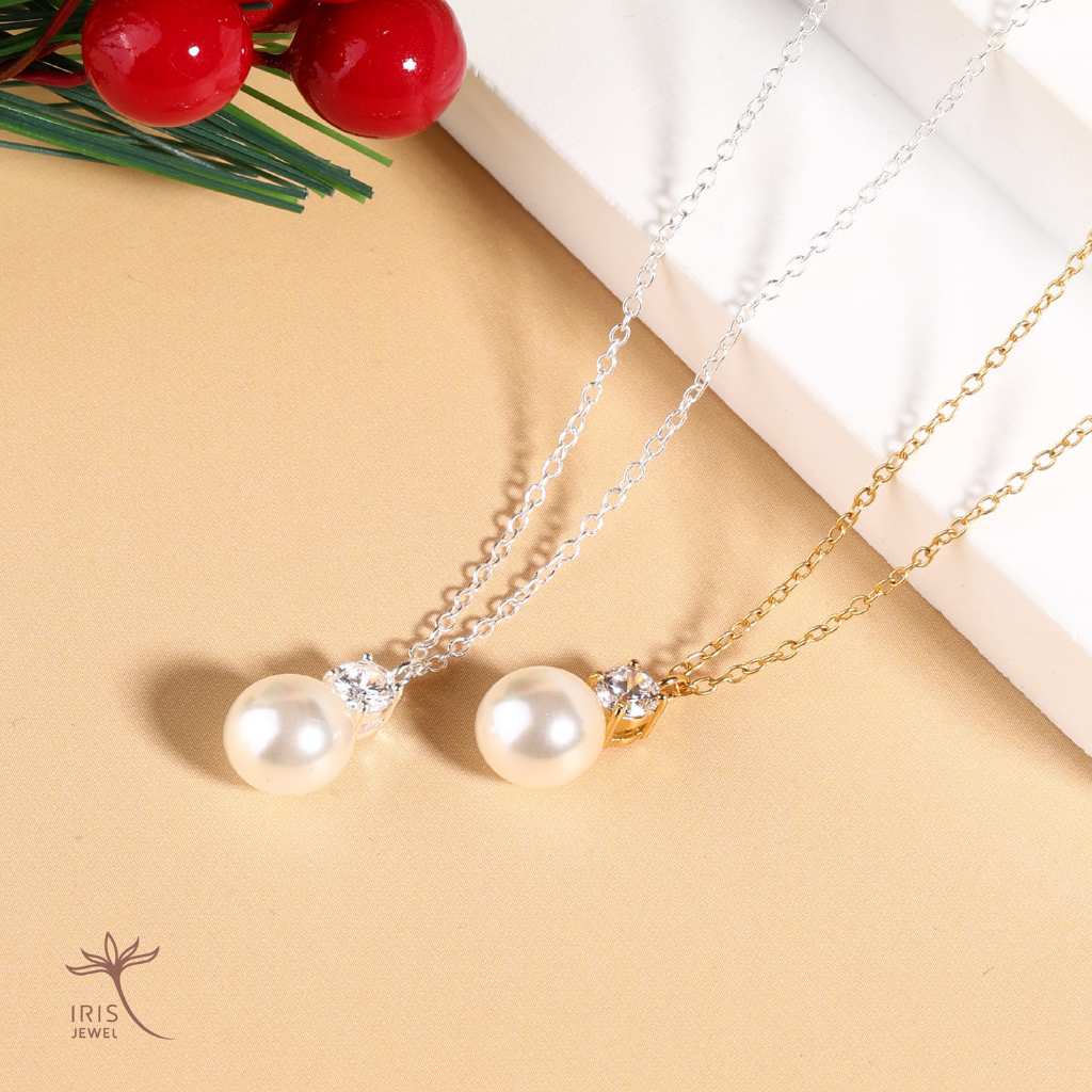 IRIS JEWEL สร้อยคอเงินแท้925 Winter Pearl Whisper