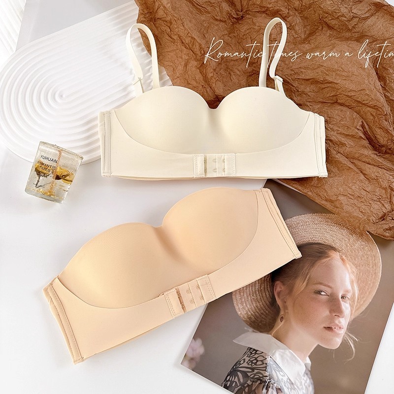 🚚จัดส่งรวดเร็ว✨ บราตะขอหน้า บราสองตะขอ บราไร้โครง บราไร้โครงไร้ขอบ ใส่สบาย เซ็กซี่เย้ายวน เก็บกระชับทรงสวย-N166 - รูปที่ 3