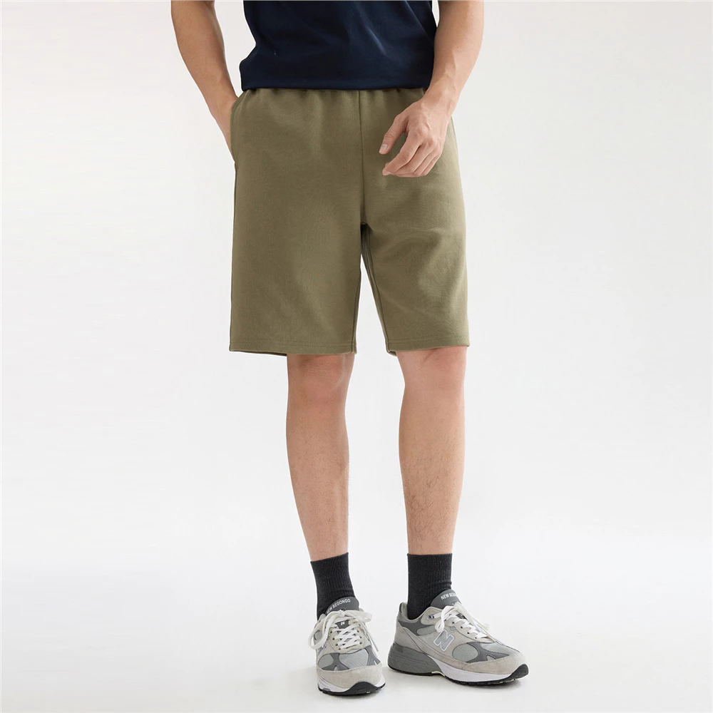 GIORDANO (Online Exclusive) กางเกงขาสั้นผู้ชาย Men's French Terry Shorts 13105808.2
