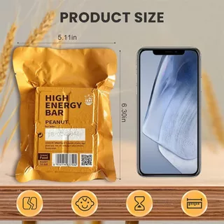 อาหาร 20 ปี อาหารทหาร ยังชีพ ฉุกเฉิน ขนาด 120g หมดอายุปี 2045