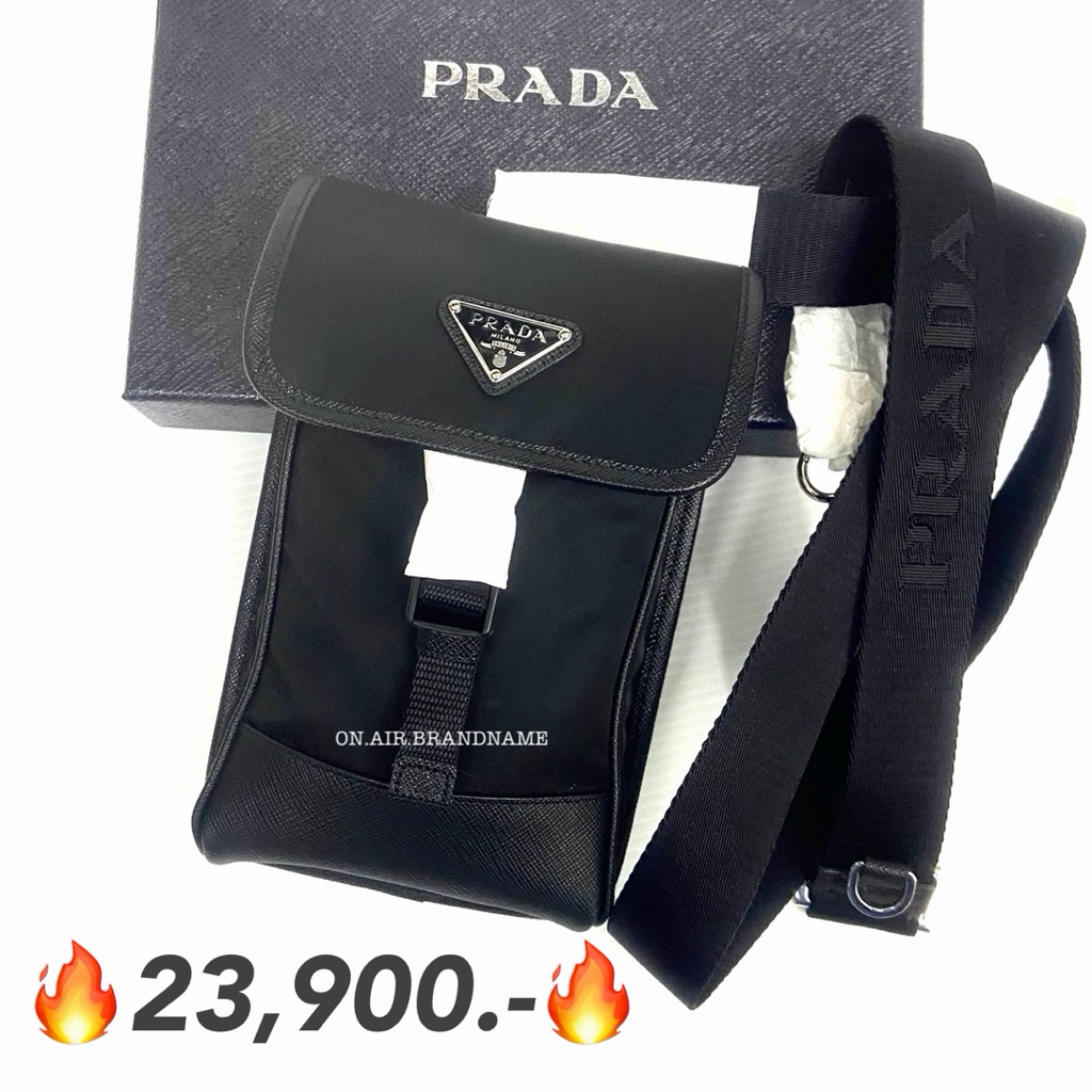 New prada nylon phone case bag 2zh109 รุ่นสายใหญ่ ราคาดีงามมากๆ cellphone smartphone