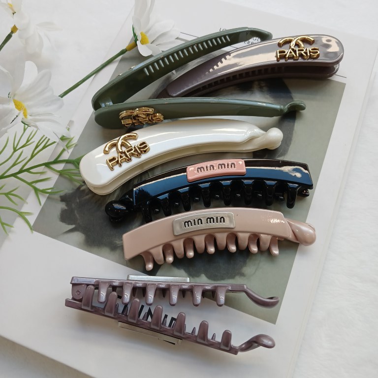 [B059] กิ๊บกล้วยหนีบผม กิ๊บกล้วยเกาหลี กิ๊บมีหลายขนาด หลายสี 23 แบบ เหมาะกับผมทุกขนาดหนาบางมีให้เลือก