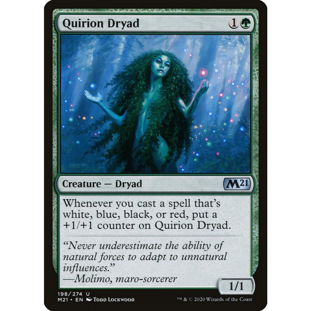MTG - Magic The Gathering - Core Set 2021 - Quirion Dryad - Near Mint