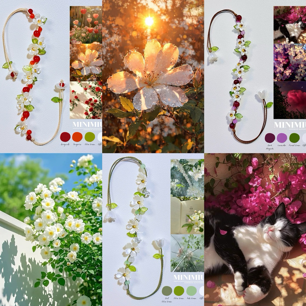 (รวมอัพเดท) Fairy Flora Collection 🌼 : กำไลเชือกดอกไม้