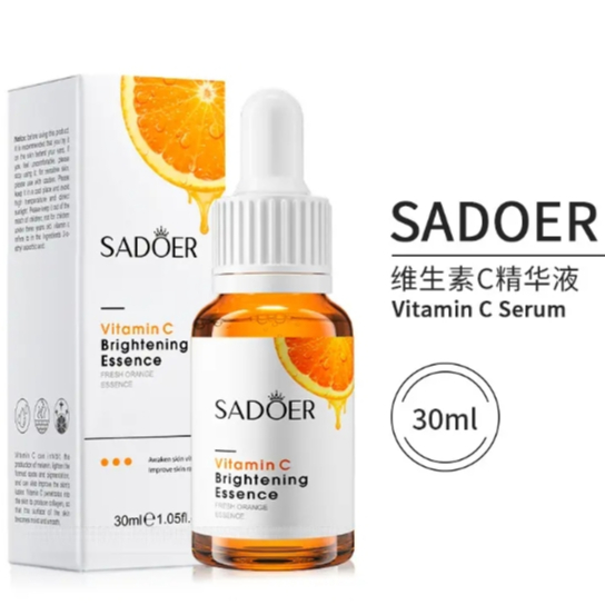 ( มีส่งด่วน ) SADOER Vitamin C Brightening Essence เซรั่ม ส้ม ปริมาณ 30ml. กล่องขาวส้ม