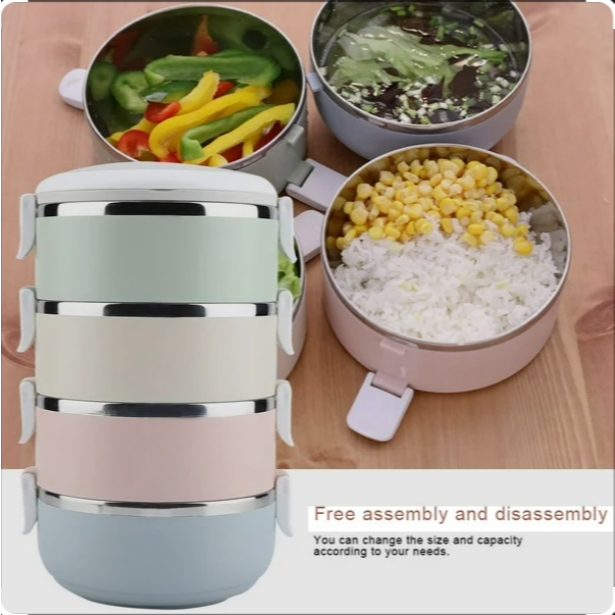 กล่องข้าวสแตนเลสเก็บความร้อน รุ่น ZB-001, ZB-002, ZB-003, ZB-004