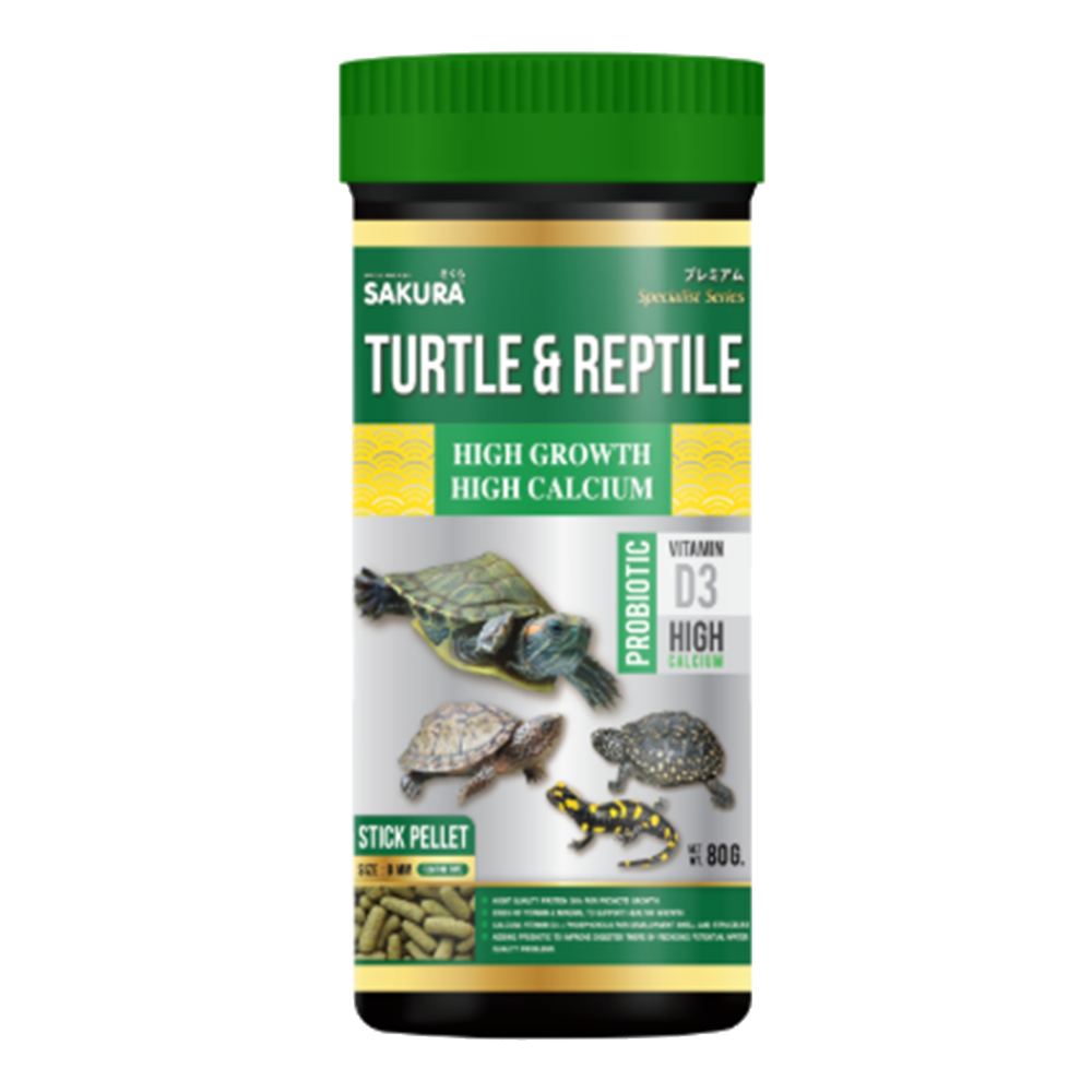 Sakura Special Turtle & Reptile อาหารเต่าสูตรเร่งโต เพิ่มกระดองใหญ่ สุขภาพดี - รูปที่ 4