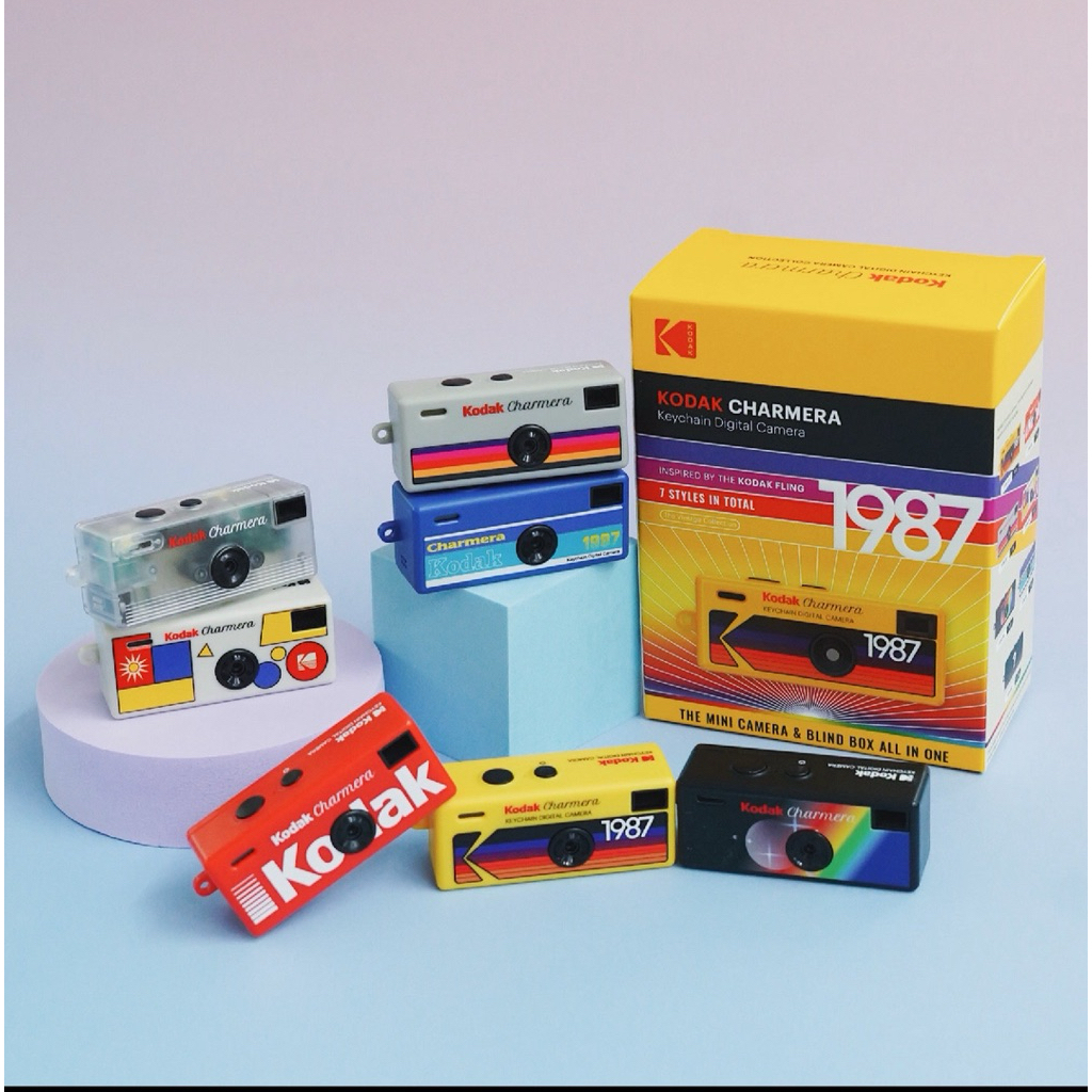 ✨️พร้อมส่ง มีส่งด่วน กล้องสุ่มจิ๋ว กล้อง KODAK CHARMERA 1987 Keychain Digital Camera