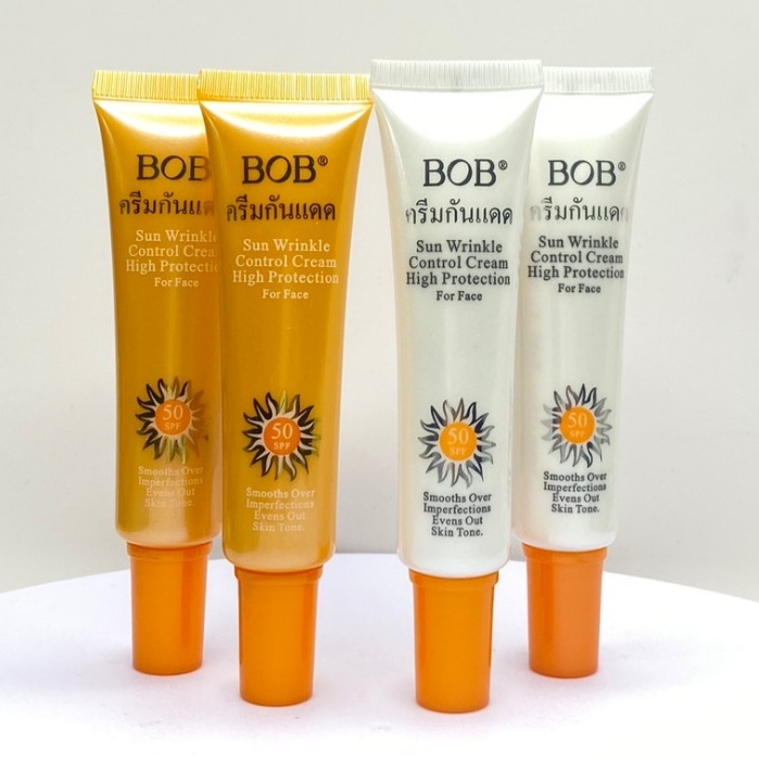 BOB ครีมกันแดด spf50 ปรับสีผิว เนื้อเนียน เกลี่ยง่าย ขนาด25กรัม