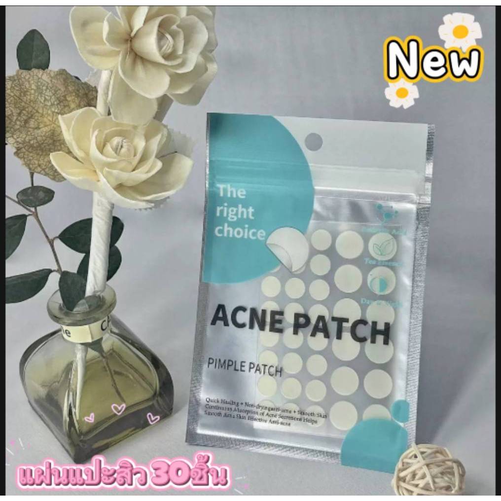 C.339.แผ่นแปะสิว ACNE PATCH สีเนื้อ น้ํามันทีทรี กรดซาลิซิลิก สําหรับดูแลผิวที่มองไม่เห็น ซ่อมแซมสิว