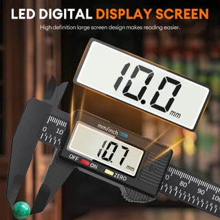 TASKTOOL เวอร์เนียร์ ดิจิตอล 1.7 นิ้ว ความแม่นยำสูง 0-150mm ตัวเครื่องโลหะ Digital Vernier caliper มีแบตเตอรี่ให้มาด้วย