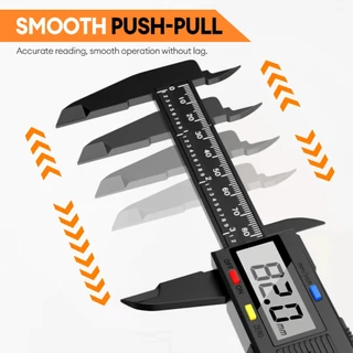 TASKTOOL เวอร์เนียร์ ดิจิตอล 1.7 นิ้ว ความแม่นยำสูง 0-150mm ตัวเครื่องโลหะ Digital Vernier caliper มีแบตเตอรี่ให้มาด้วย