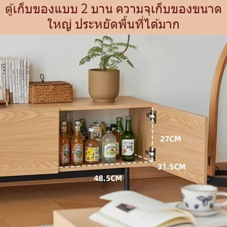 SEVENWOOD ชั้นวางทีวี โต๊ะวางทีวี ตู้วางทีวี ความจุขนาด แบบทันสมัย ดีไซน์สวยงาม สำหรับห้องนั่งเล่นและห้องรับแขก