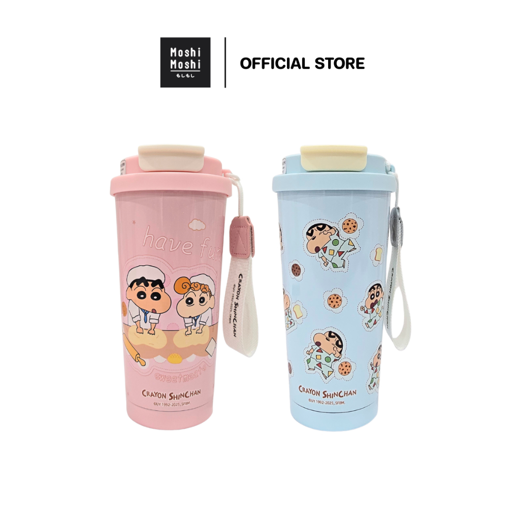 Moshi Moshi แก้วน้ำร้อน-เย็น 316 Stainless รุ่น 8100047848-47849 ลายชินจัง ขนาด 520 มล. แก้วเก็บความร้อน/เย็น