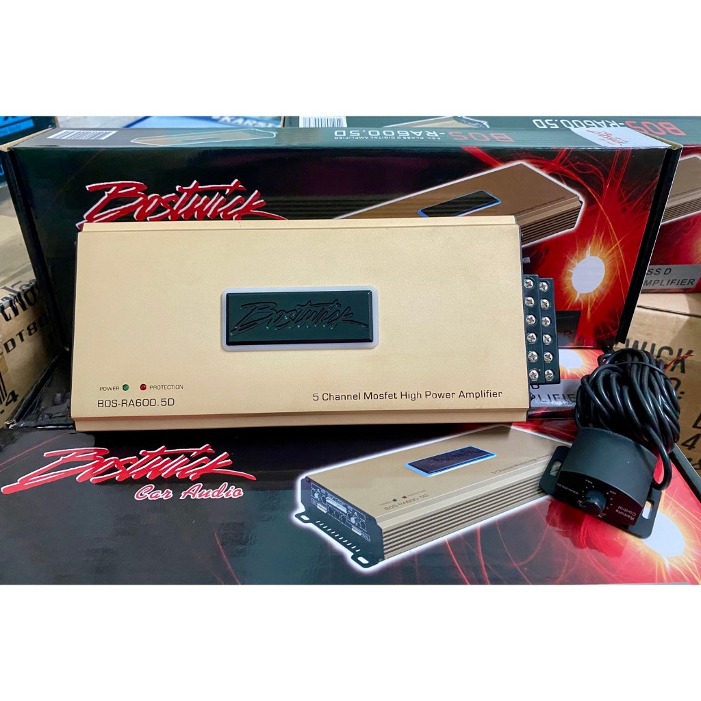 เพาเวอร์แอมส์ BOSTWICK รุ่น BOS-RA600.5D 5CH (power amplifier)
