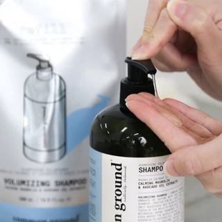 Common Ground Volumizing Shampoo Refill แชมพู Avocado Oil Extracts อ่อนโยน ลดผมมัน แก้ผมเสีย 500mL