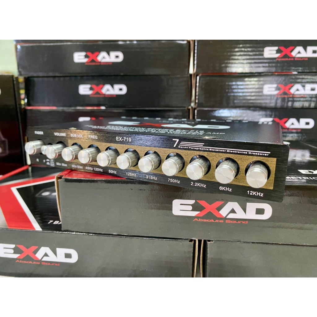 ปรีแอมส์ EXAD รุ่น EX-719 7BAND OUT PUT 11V. แนว SQL SPL