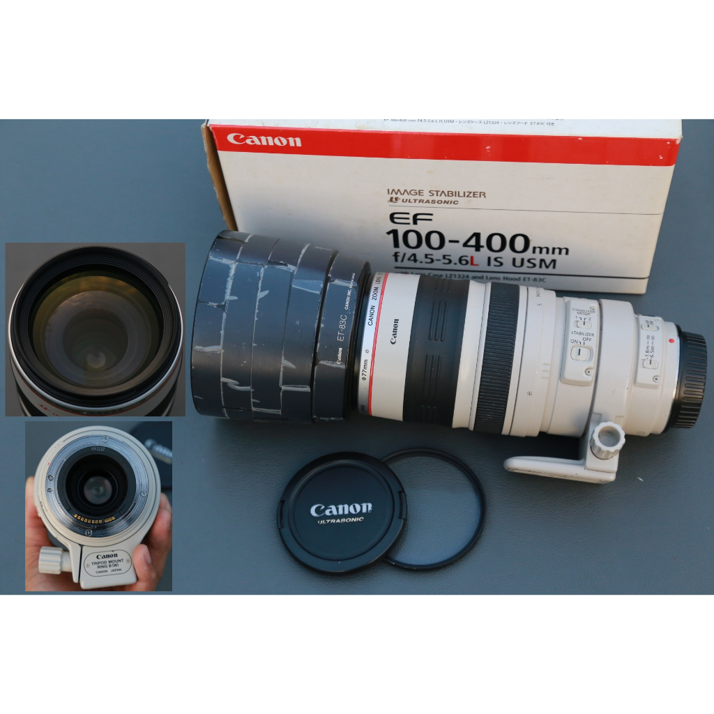 CANON EF 100-400mm f/4.5-5.6L IS USM สภาพ 95% +H+F+Collar+BOX เลนส์ใสไร้ ฝ้า รา รับประกันสินค้า 7 วั