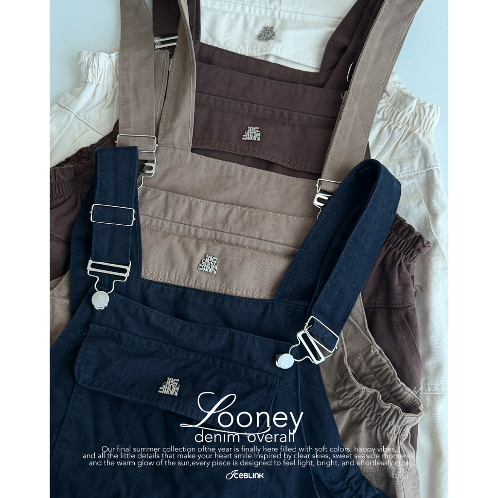 ICEBLINK l Looney denim overall เอี๊ยมยีนส์ รูปที่ 6