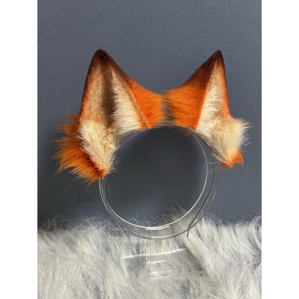 🇹🇭หู /หูหางจิ้งจอกสีส้ม handmade ชุดนิค หูหางนิค zootopia