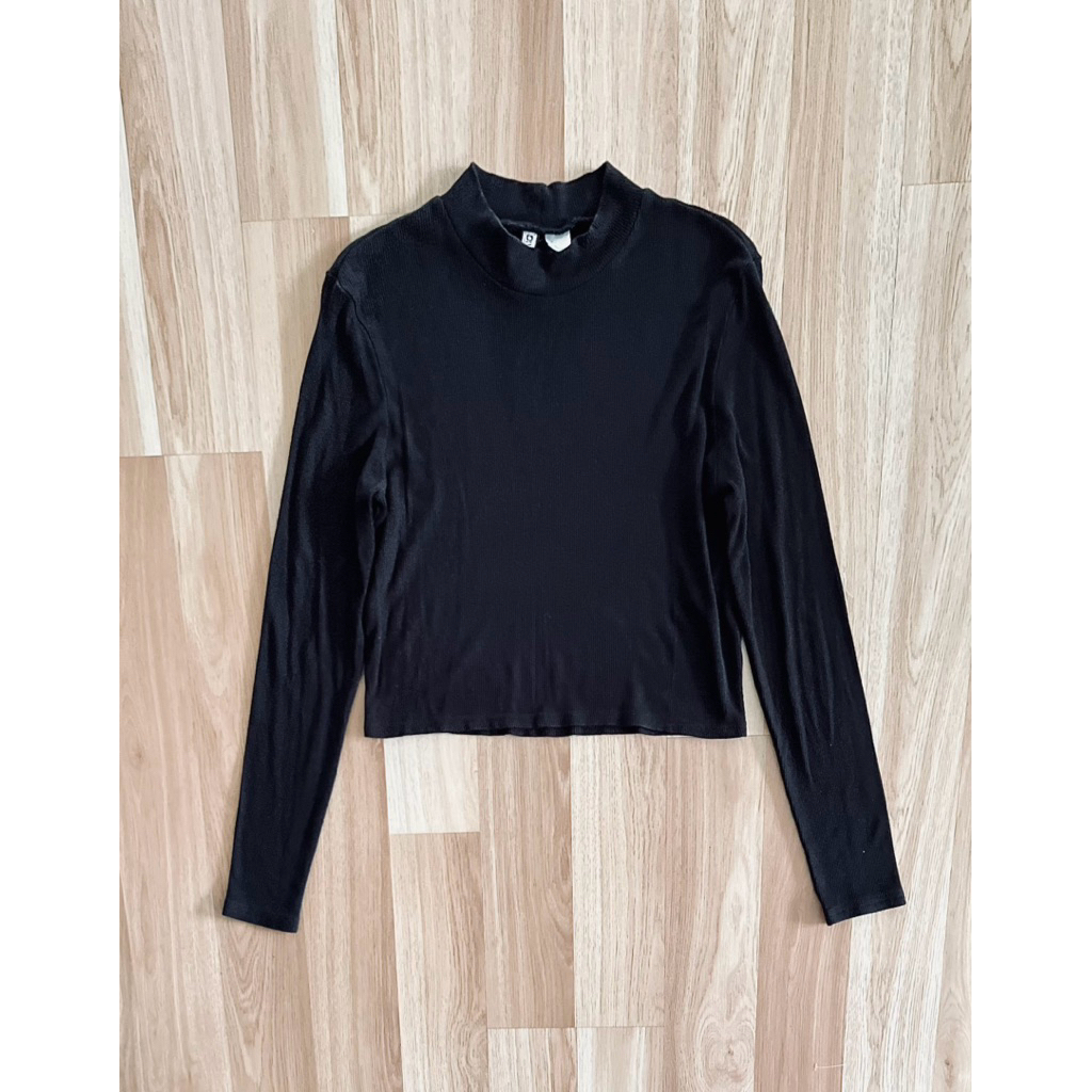 h&m long sleeve crop top
