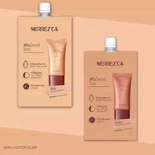 (ซอง) เมอร์เรซกา Merrezca Skin Up Liquid Foundation, Skin Lighter Glow, Skin up water Base, Light up