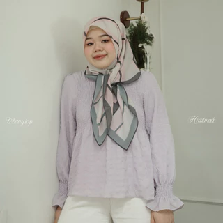 (C71)Heartmade-Cherry top🍒(สินค้าพรัอมส่ง)เสื้อสม๊อคช่วงตัวซับในทั้งตัว