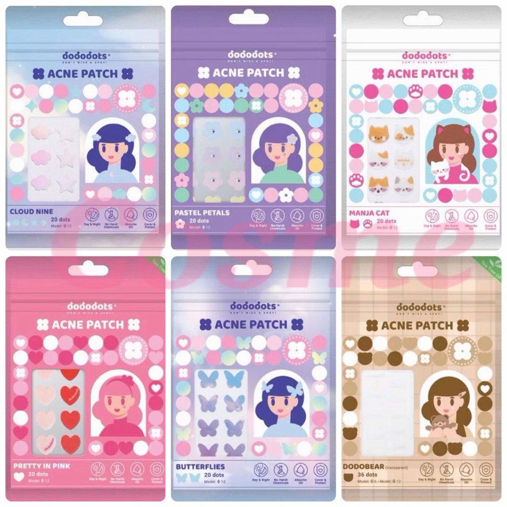 DODODOTS Acne Patch แผ่นแปะสิวไฮโดรคอลลอยด์ลายการ์ตูน