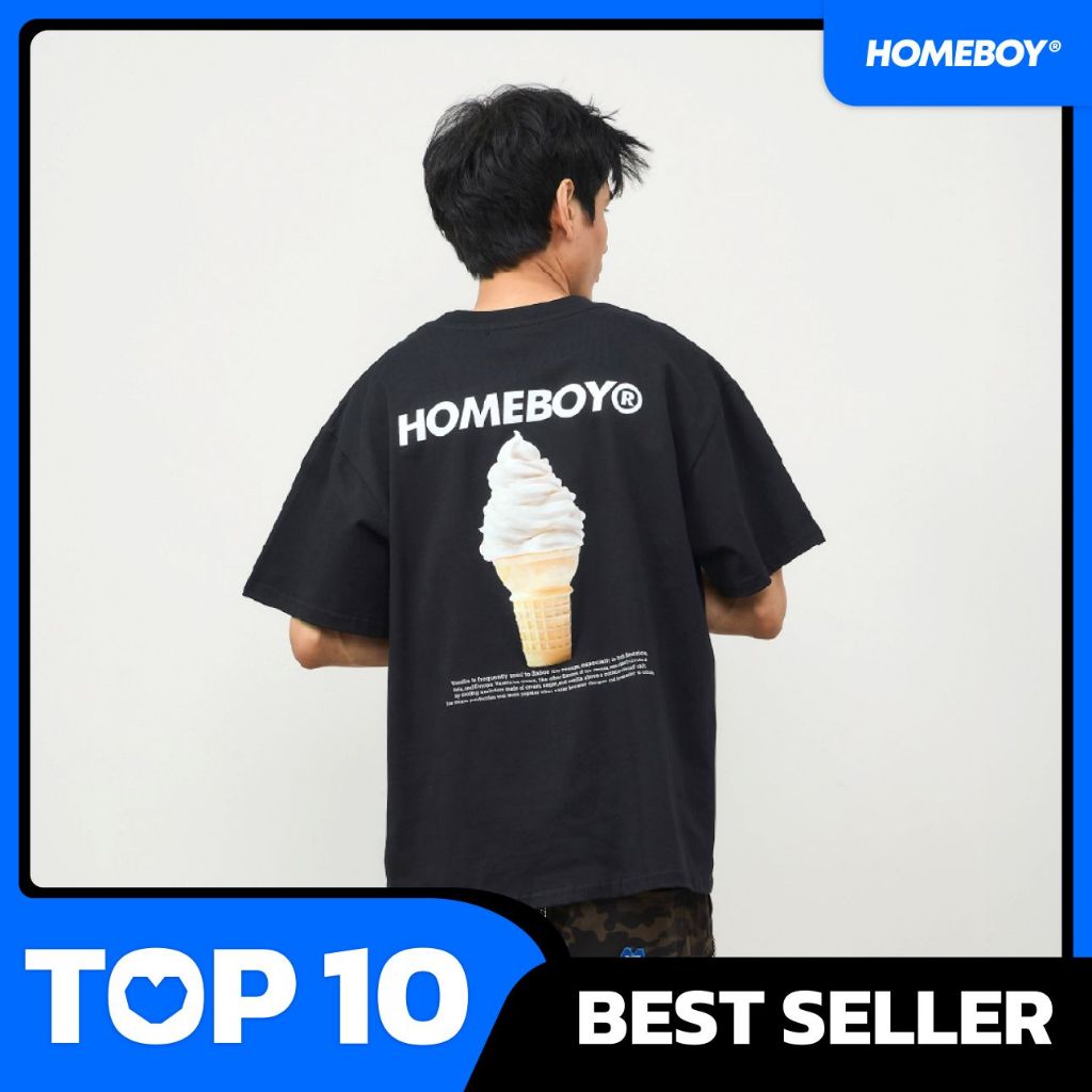 ❗️[ส่งเร็ว กทม. 1 วัน]❗️HOMEBOY เสื้อ ผู้ชายลาย  ICECREAM