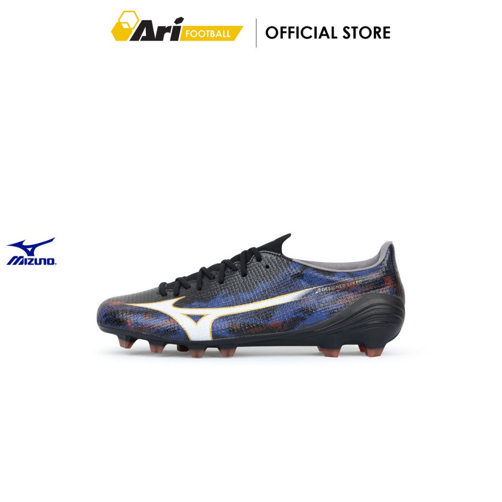 MIZUNO ALPHA III JAPAN FG - BLACK (P1GA266001) รองเท้าฟุตบอล ผู้ชาย มิซูโน่ ALPH