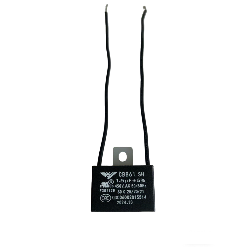 คาปาซิเตอร์พัดลม CBB61 ทนแรงดันสูง 400-450V ใช้งานปลอดภัย