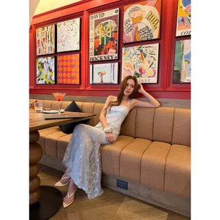 Fabrique.co - Estelle Dress เดรสยาว เดรสลูกไม้ เดรสแฟชั่น แฟชั่นผู้หญิง เดรสไปงานแต่ง ชุดไปงานแต่ง ชุดออกงาน