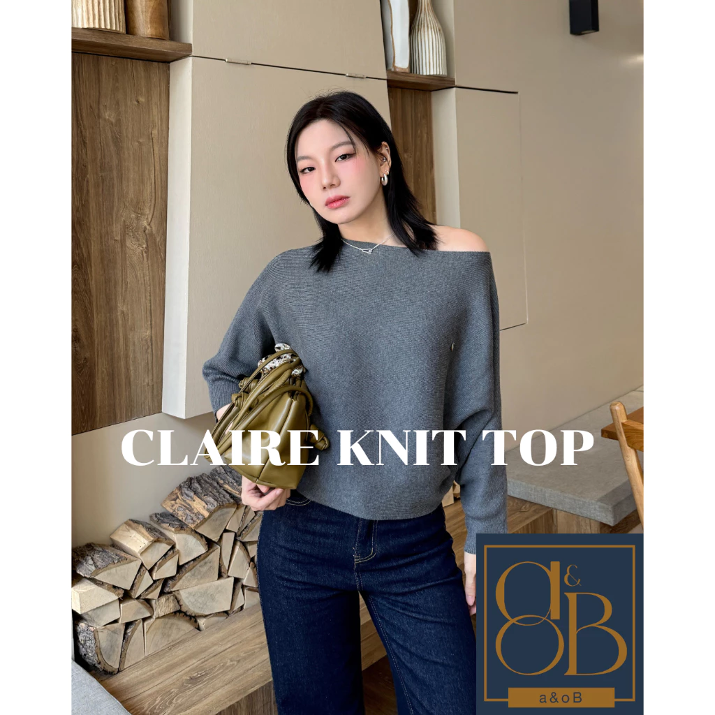 a&OB CLAIRE KNIT BLOUSE