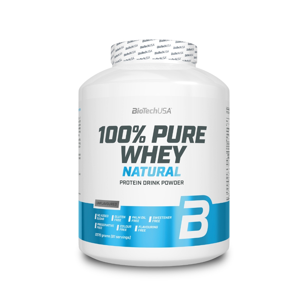 BioTechUSA 100% Pure Whey Protein Concentrate-Unflavored 2270g เวย์ โปรตีน คอนเซนเทรต-ไม่มีรสชาติ