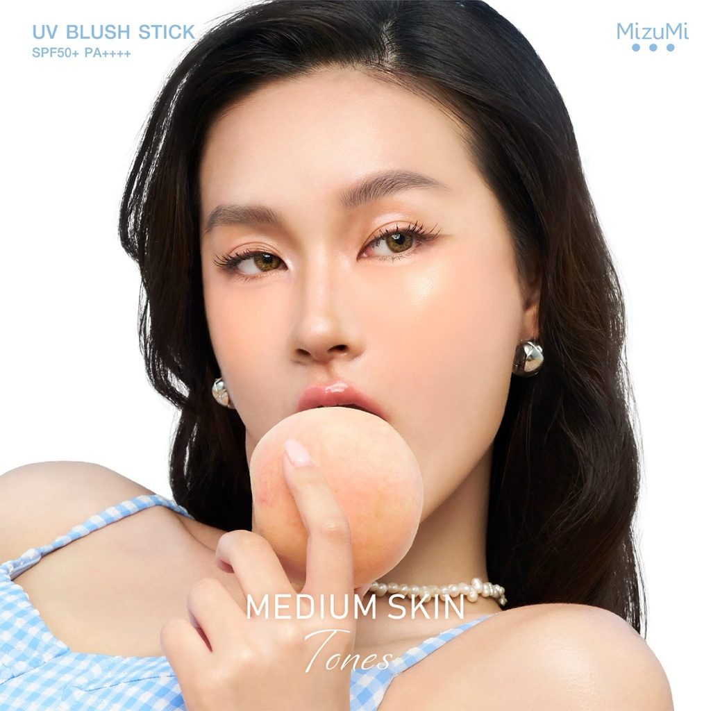 𝙼𝚒𝚣𝚞𝙼𝚒 𝚄𝚅 𝙱𝚕𝚞𝚜𝚑 𝚂𝚝𝚒𝚌𝚔 ✨บลัชกันแดด แก้มกระจก - รูปที่ 4