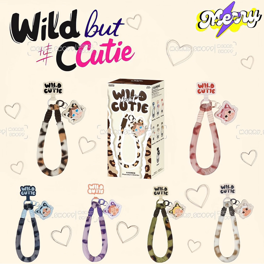 ✨พร้อมส่ง✨ CRYBABY Wild but Cutie Series-Phone Charm เช็คการ์ดและจุ่มใหม่