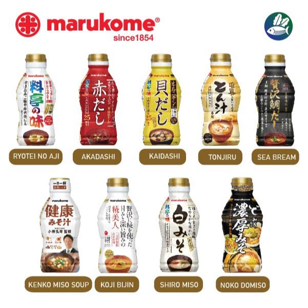 MARUKOME EKIMISO SOUP BASE (LIQUID TYPE – FAST & EASY) มารุโคเมะ  มิโซะเข้มข้นชนิดน้ำแบบเทปรุง 430G
