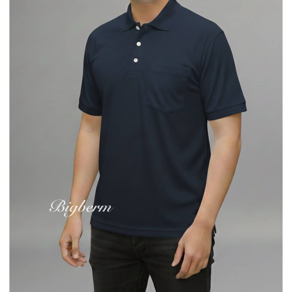 เสื้อโปโล Active ผู้ชายอ้วน ไซส์ใหญ่ XL-5XL รอบอก 48”-64” - รูปที่ 3