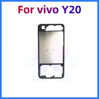 ฝาครอบด้านหลังสำหรับ Vivo Y20 Y20i Y12A Y12S ตัวเรือนด้านหลังกรอบกลาง