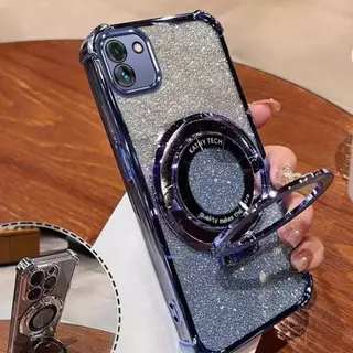 เคส2in1 สุดหรู สำหรับ Samsung A07 A08 A05 A06 4G 5G A12 เคสฟรุ้งฟริ้ง สวยหรู กากเพชร CD 2in1 กันกล้อง กันมุม ตั้งได้
