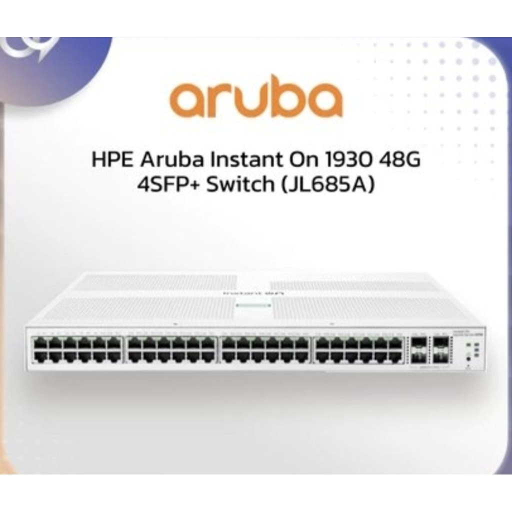 สวิทซ์ ฮับ HPE Aruba Instant On 1930 48G 4SFP+ Switch (JL685A) ของใหม่