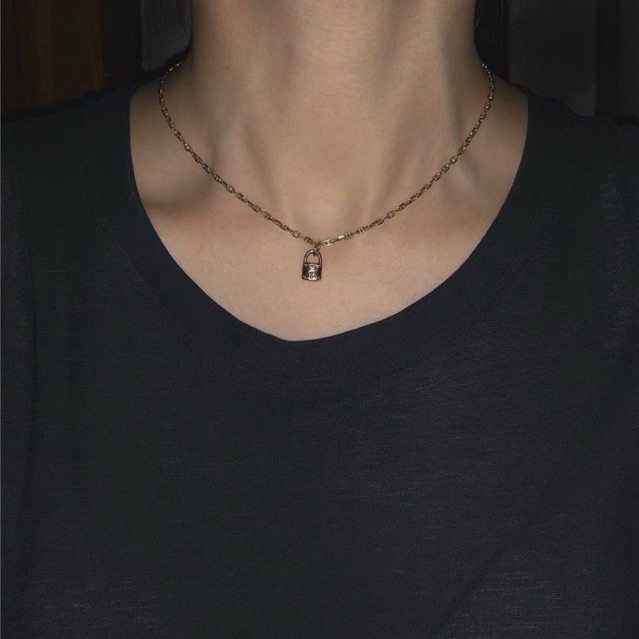 grumpy, Padlock Necklace Set(สร้อยพร้อมจี้ 1 ชิ้น)