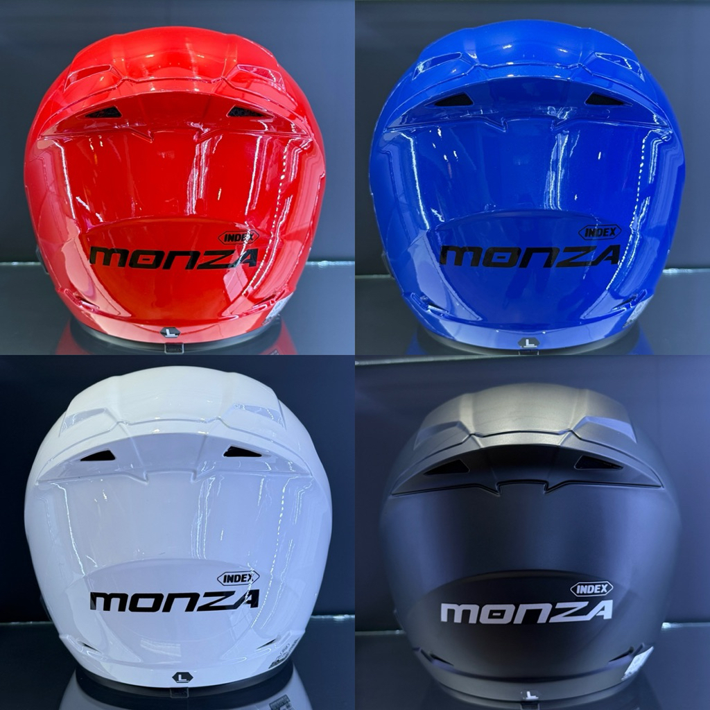 INDEX MONZA หมวกกันน็อคเต็มใบ ไซส์ L (59-61 ซม.) ดีไซน์สปอร์ต แข็งแรง ปลอดภัย ใส่สบาย