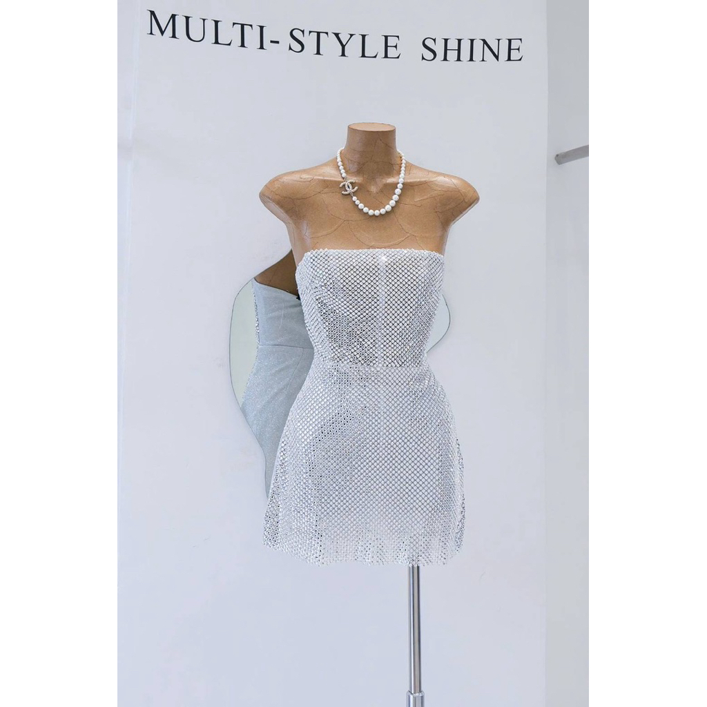 TBB มินิเดรสเกาะอก สุดปัง งานสวยแพง เกินบรรยาย อะไหล่แพงมาก คัตติ้งเป๊ะ ตรงปก - รูปที่ 6