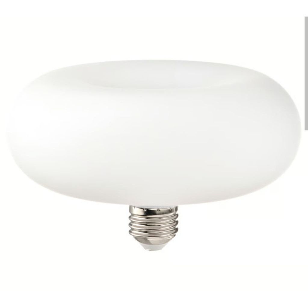 IKEAshopping MOLNART โมลนาร์ทหลอดไฟ LED E27 120 ลูเมน, รูปโดนัท แก้วฝ้า