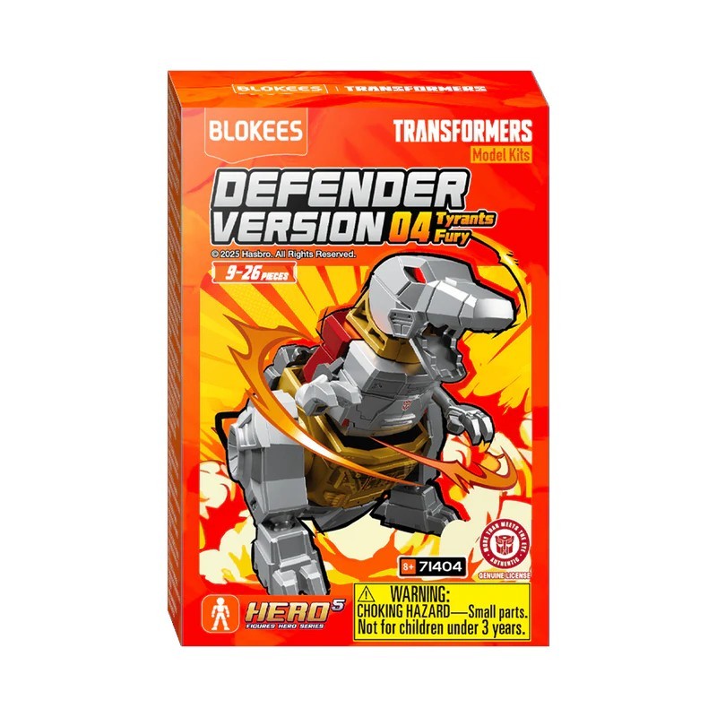 (พร้อมส่ง) Blokees (สุ่ม 1 / จาก 16 แบบ) | Transformers 71404 - DV04 Tyrants Fury (แก่โมเดล)