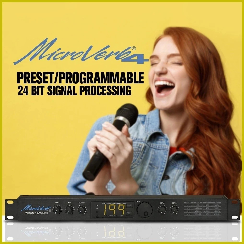 Alesis ไต้หวัน Microverb 4 เอฟเฟกต์เสียงร้อง Alesis Microverb 4 เอฟเฟกต์แกนนํา ไต้หวัน หูเหล็ก Microverb4 ราคา ถูกที่สุด ดีลบีเคเค แกลเลอรีภาพที่ 4
