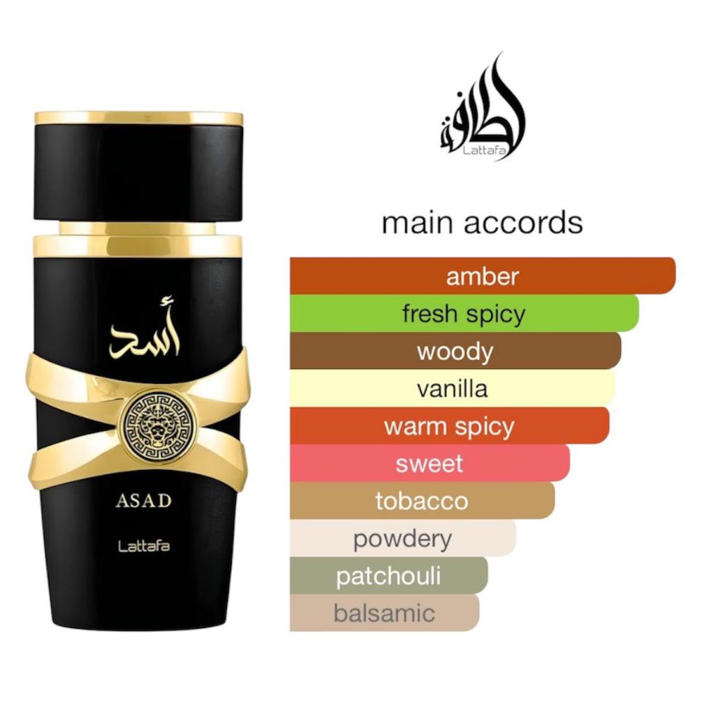 Lattafa ASAD EDP 50ML  น้ำหอมผู้ชายกลิ่นเข้มหรู สไตล์อาหรับ กลิ่นติดทนนาน เทียบแบรนด์ดัง ราคา ถูกที่สุด ดีลบีเคเค แกลเลอรีภาพที่ 4