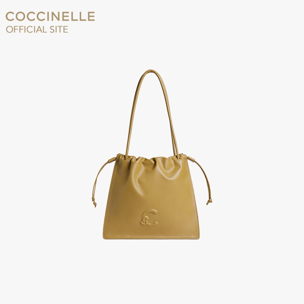 COCCINELLE กระเป๋าโท้ทผู้หญิง รุ่น DULSE SHOPPING BAG 110201 สี SEAGRASS